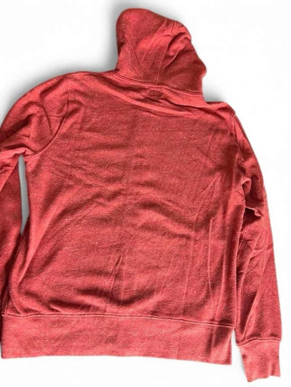 J. Crew heathered red marled texture vintage style hoodie